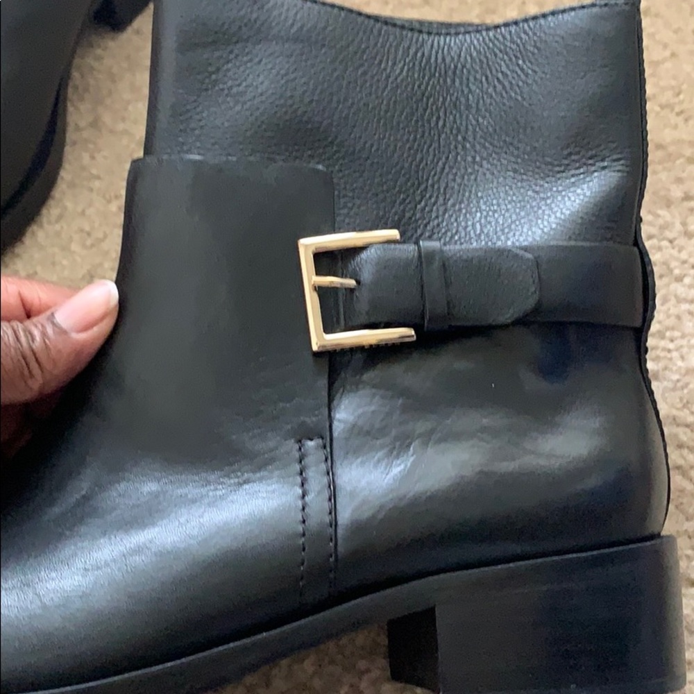 Black Tory Burch Riley Mid Buckle Bootie - Picture 5 of 10